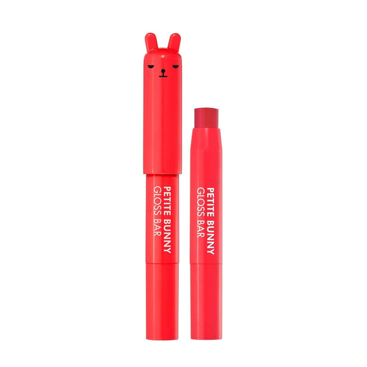 TONYMOLY Petit Bunny Lip Gloss - Juicy Cherry, Long-Lasting & Moisturizing, Vitamin E Enriched