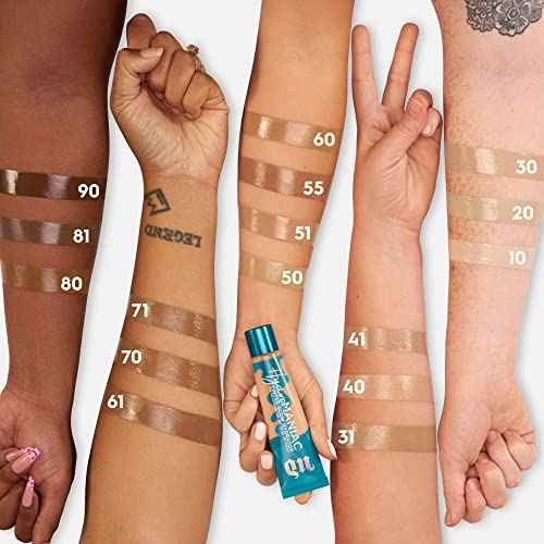 Urban Decay Hydromaniac Dewy Foundation, Hydrating Tinted Moisturizer for Dry Skin, Buildable Medium Coverage, with Kombucha Filtrate & Marula Oil, Non-comedogenic, Vegan, Cruelty-free - 1.1 fl oz