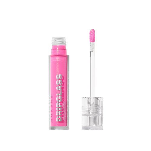 MORPHE Dripglass High Shine Lip Gloss - Semi-Sheer & Full Coverage with Glass-Like Shine - Infused with Squalane & Vitamin E - Glint of Pink (0.13 Fl Oz)