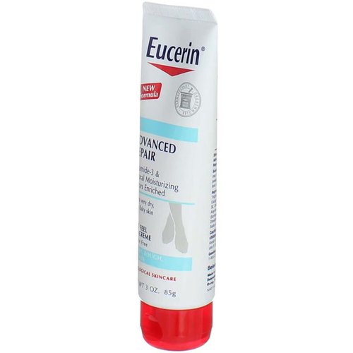 Eucerin Intensive Repair Foot Cream - Deep Moisturizing Formula | 3 Oz (Pack of 2)