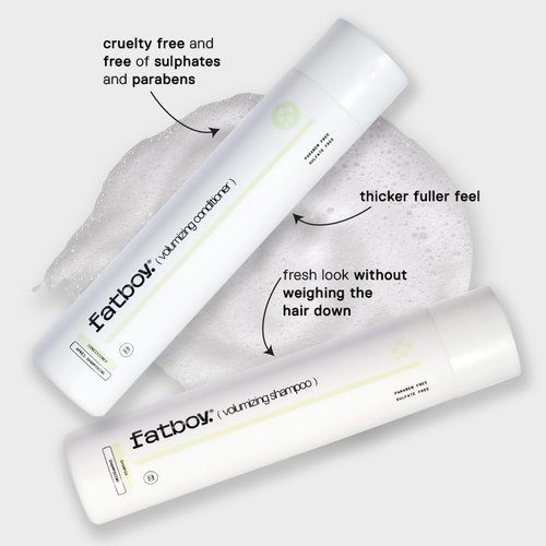 Fatboy Volumizing Hair Conditioner - Anti-Frizz & Lightweight Formula with Sweet Almond Oil | 10 Oz