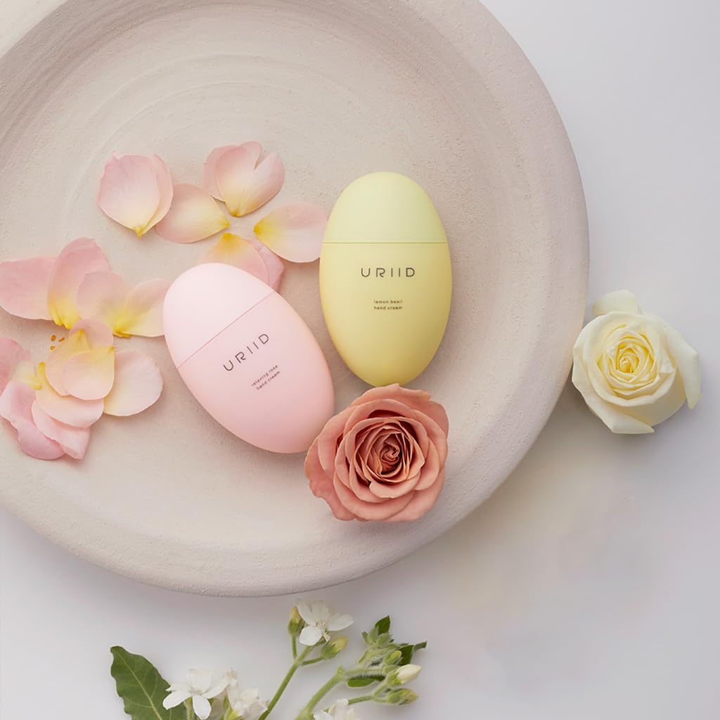 Skiennix 2-in-1 Hand Cream Set - Nourishing Lemon Basil & Relaxing Rose, 1.76 oz Each