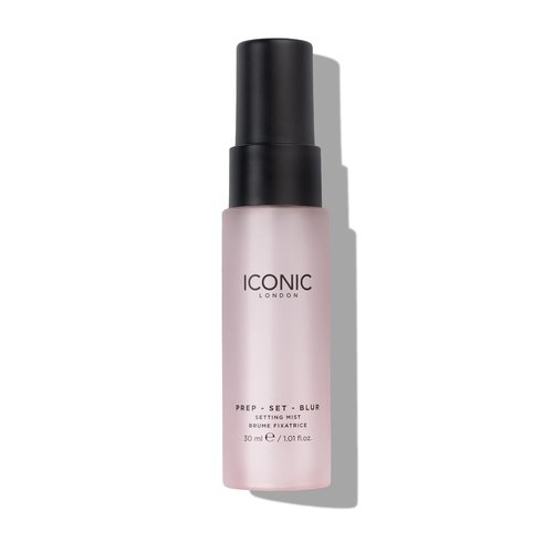 Iconic London Prep Set Blur Setting Spray - Makeup Fixing Spray for Radiant Skin Glow | Vegan, 30 mL