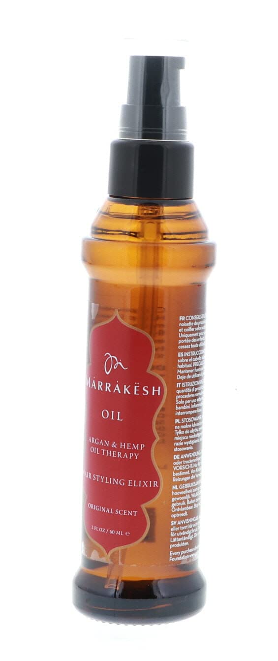 Ula-Style Marrakesh Oil Hair Styling Elixir - Nourishing Formula for Healthy Shine | 2 Oz