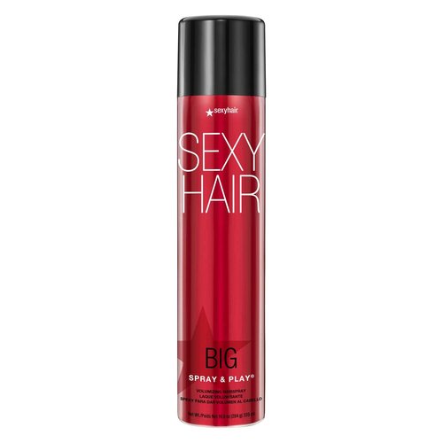 SexyHair Big Spray & Play Volumizing Hairspray | Hold and Shine | Up to 72 Hour Humidity Resistance | All Hair Types