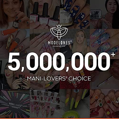 modelones Pink Gel Nail Polish Set, 6 Colors Light Soft Pink White Nude Pink Soak Off Nail Art Gel Design Manicure Kit Salon DIY Home Gift for Women Girlfriend Girl