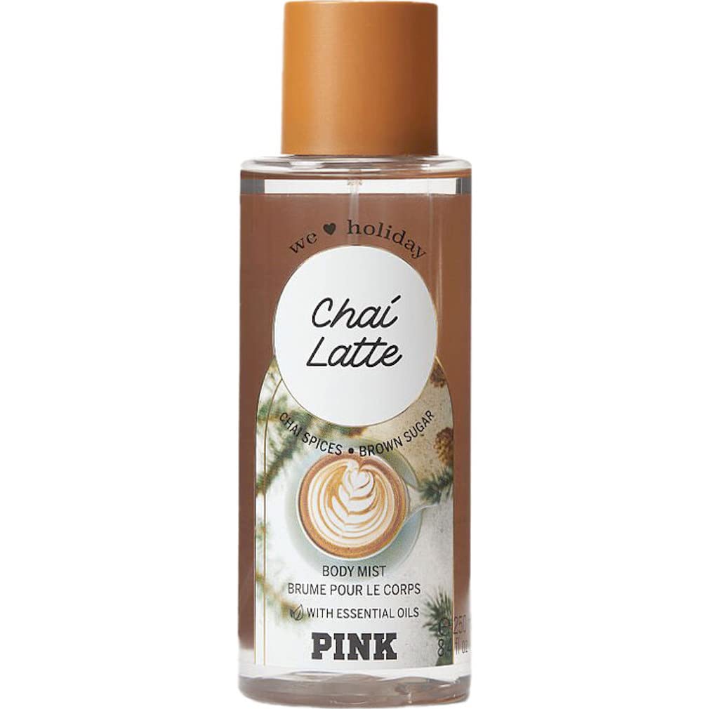 Victoria's Secret Pink Chai Latte Body Mist - Invigorating Fragrance for Women | 8.4 Fl Oz