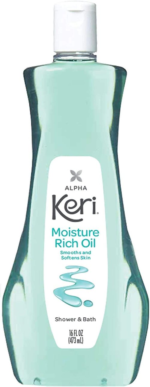 Keri Moisturizing Shower & Bath Oil - Nourishing Hydration for Soft Skin | 16 Fl Oz