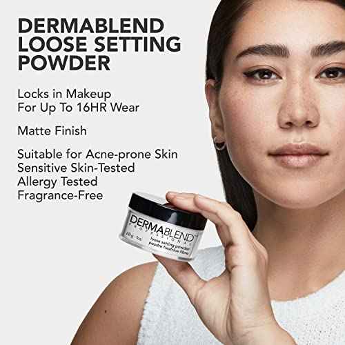 Dermablend Loose Setting Powder, Face Powder Makeup & Finishing Powder for Light, Medium & Tan Skin Tones