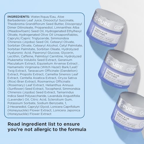 goPure Tighten and Lift Neck Cream- Clinically Tested