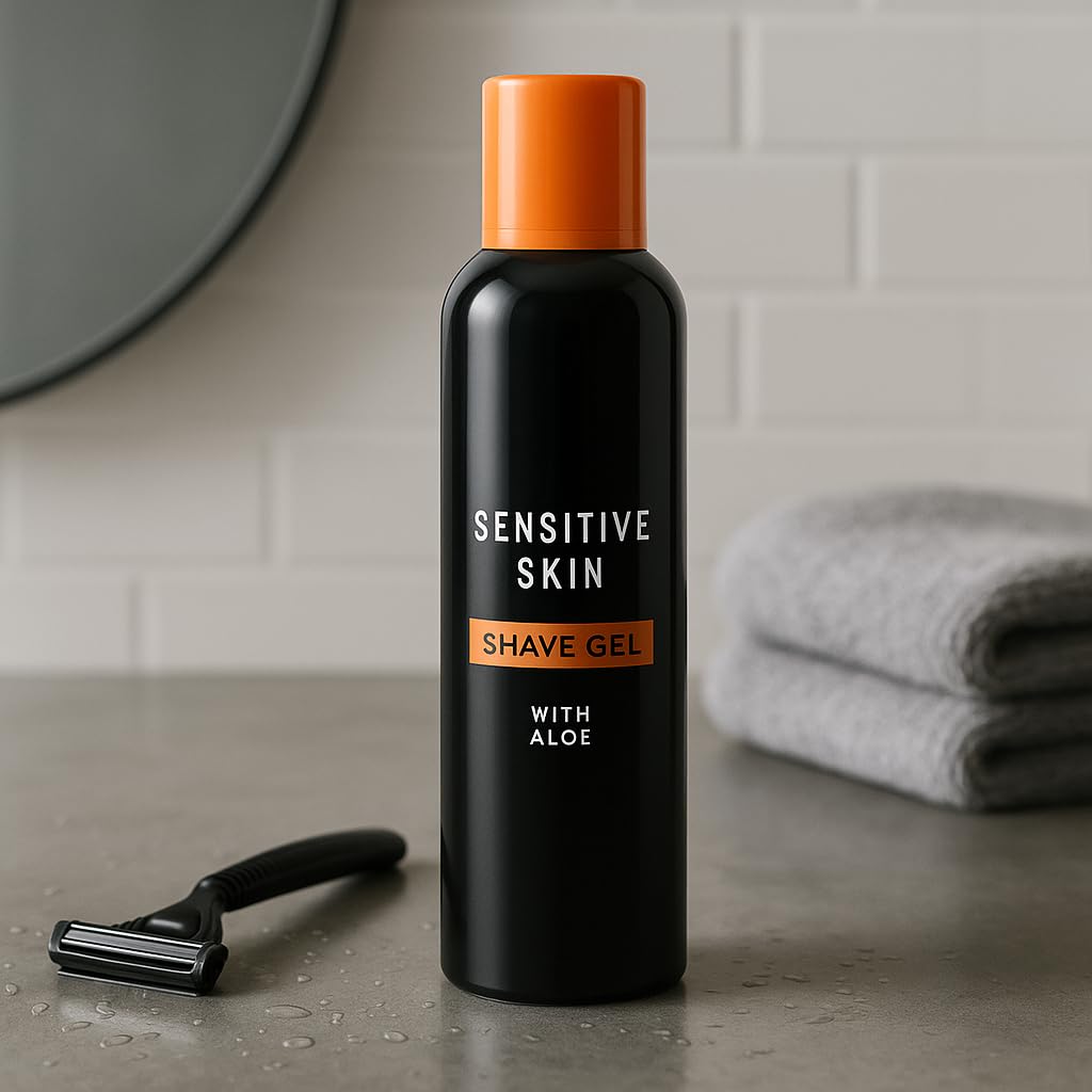 Skiennix Men’s Shave Gel - Aloe Scented, 7 oz Smooth Lather for Effortless Daily Grooming