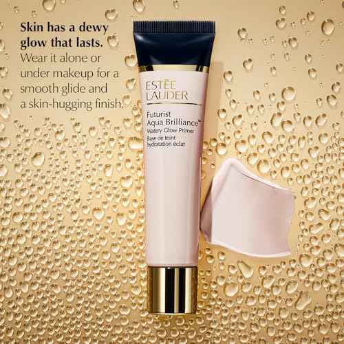 Est?e Lauder Futurist Aqua Brilliance Watery Glow Makeup Primer with Hylauronic Acid for Triple Moisture