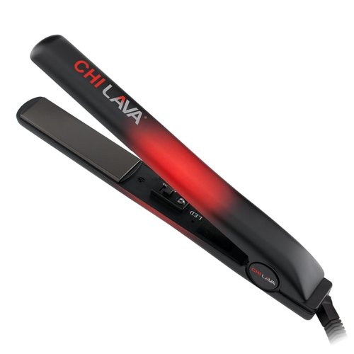 CHI Lava Ceramic Flat Iron - 1″ Hair Straightener with Volcanic Lava Plates for Smooth Styling | 11 ft Swivel Cord