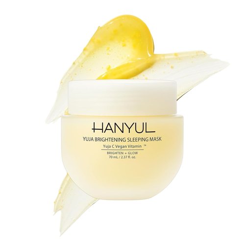 HANYUL Yuja Sleeping Mask - Korean Yuzu Night Cream for Radiant Skin | Vegan Hydrating Moisturizer 2.37 fl. oz.