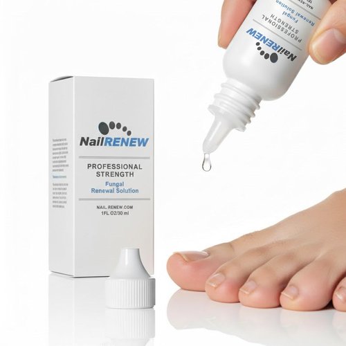 NailRENEW Antifungal Treatment - Professional Strength Solution for Discolored & Brittle Nails (1 Bottle)