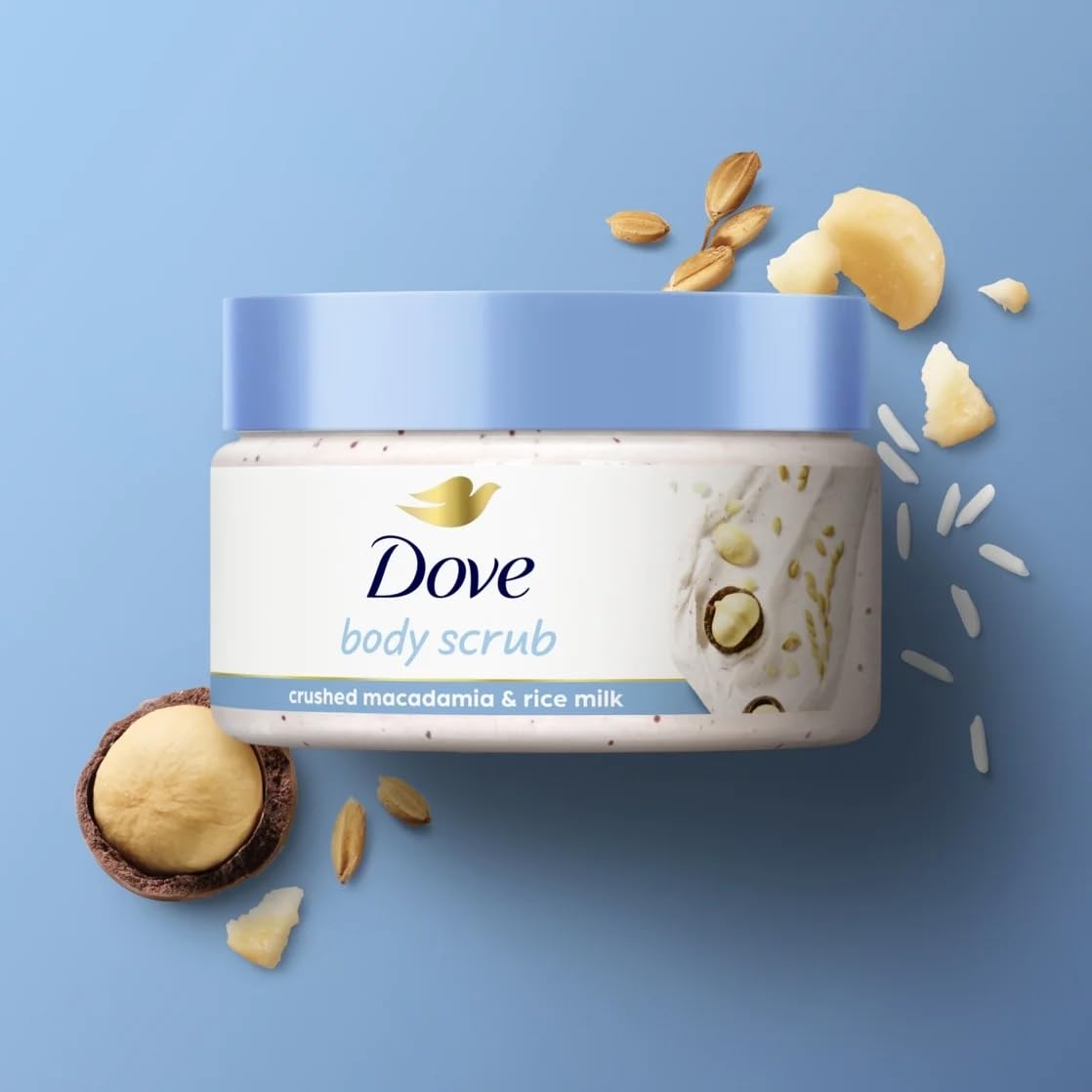 Dove Limited Edition Glow Gift Set - Deep Moisture Body Wash & Macadamia Scrub | 2 Count