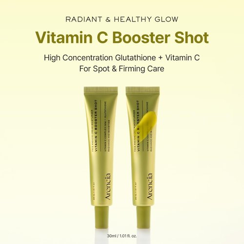 Arencia Vitamin C Booster Shot Serum - Glutathione & Niacinamide for Dark Spots & Fine Lines | 30ml