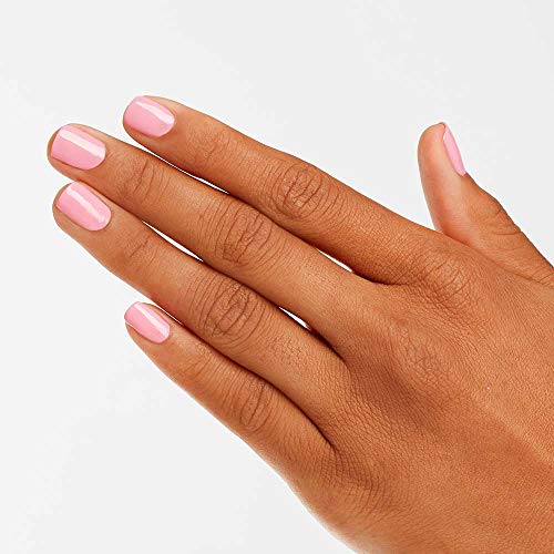 OPI Nail Lacquer Pink-ing of You | Sheer Soft Pink Crème Chip Resistant Nail Polish | Vegan, Fast Drying, Streak Free
