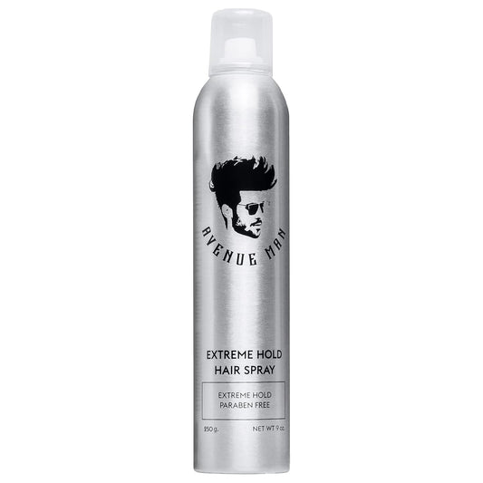 Avenue Man Extreme Hold Hairspray - Paraben-Free Formula with Natural Extracts | 9.0 oz Extra Firm Hold