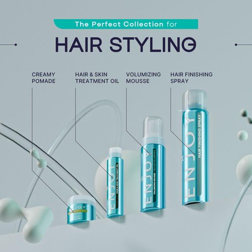 ENJOY Hair Styling Cream - Non-Greasy, Flexible Hold, Color Safe & Anti-Frizz | 2.1 Oz