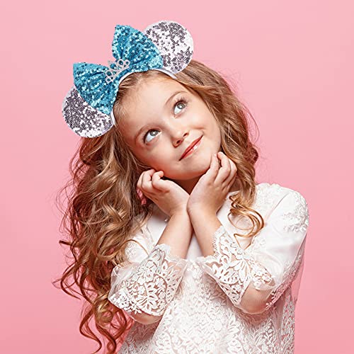 DRESHOW Mouse Ears Bow Headbands Glitter Party Decoration Cosplay Costume for Girls & Women