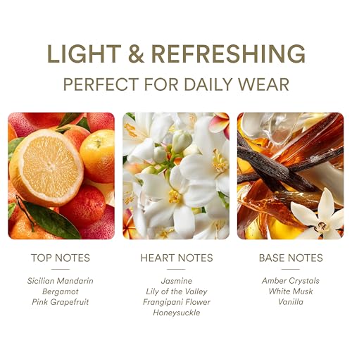 THE HEART COMPANY | Happiness in a bottle | Citrus Perfume for women | Vegan Women's Eau de Parfum | Clean Bergamot Fragrance with Essential Oils 75ml - 2.5 fl oz.