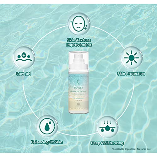 **Ceramide Oxygen Face Mist - Hydrating, Vegan & Cruelty-Free Facial Spray with Antioxidants | 2.7 Fl Oz**