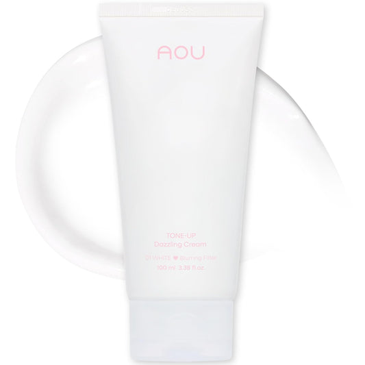 AOU Tone-Up Dazzling Cream 01 White - Tinted Moisturizer for Radiant Skin | 3.38 fl. oz.