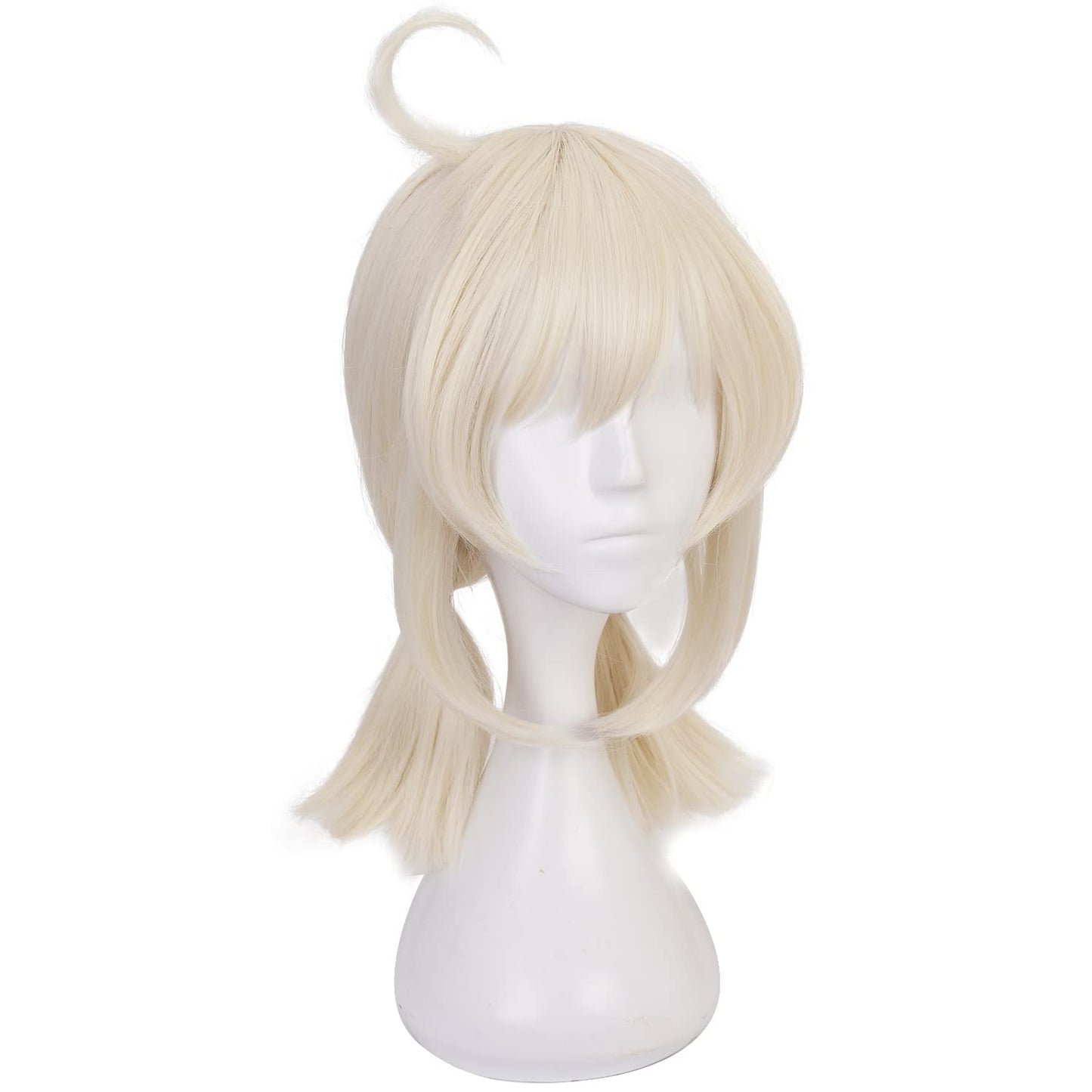 MoeLoli Klee Cosplay wig for Genshin Impact Blonde Pigtails Wig, Costume Hair Wigs with Bangs for Halloween Party (Klee)