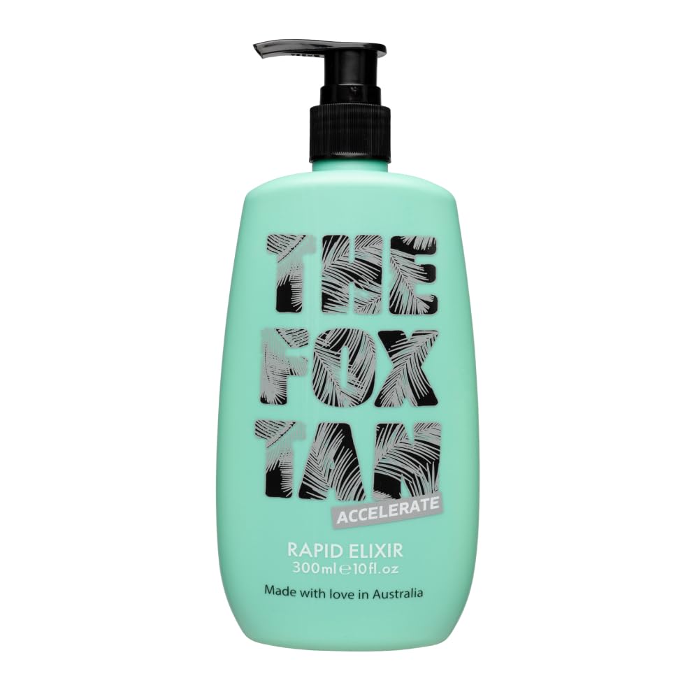 The Fox Tan Upsize Me Bundle, For Darker & Faster Tans, Creates Flawless, Long-Lasting Tan Skin, Vegan & Cruelty Free, 120mL + 300mL (2 Products)