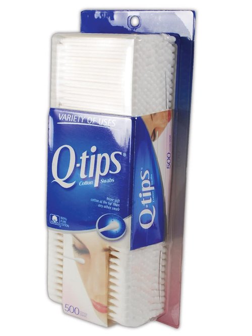 Q-Tips Cotton Swabs - Standard White 500 Count | Essential for Personal Care