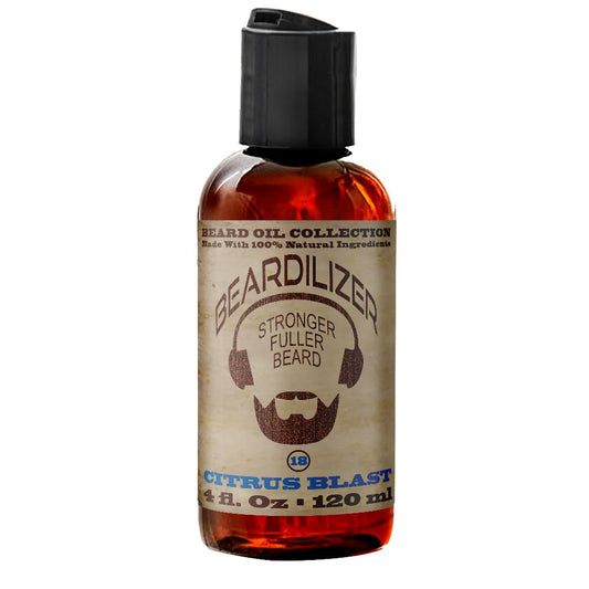 Beardilizer ® Beard Oil Collection - #18 Citrus Blast 4 Oz - Made with 100% Natural Ingredients