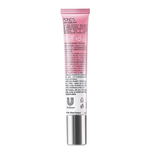 POND'S BB+ Cream - Lightweight Foundation Cream for Flawless Skin | Ivory, 18g