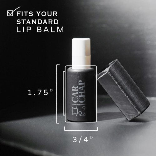 CarChap Lip Balm Holder - Original Mess-Free Car Lip Gloss Organizer | USA-Made, Patent Pending, White