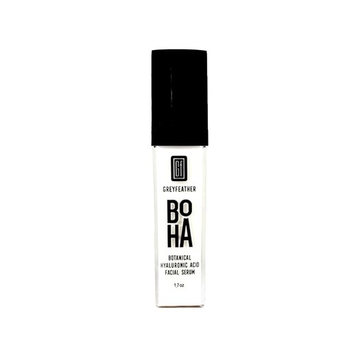 Greyfeather Hyaluronic Acid Serum - Botanical Hydration with Vitamin C & E | Anti-Aging, Vegan, 1.7oz