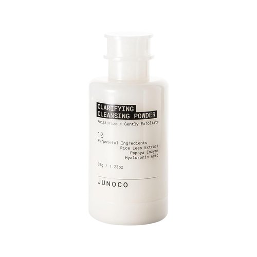 JUNO & Co. JADE Clarifying Cleansing Powder - Gentle Exfoliating Enzyme Cleanser with Rice & Papaya, 35g