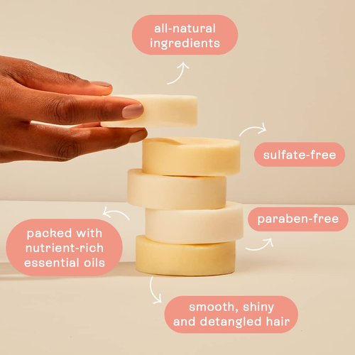 B.O.B BARS OVER BOTTLES Moisturizing Conditioner Bar - Vegan & Eco-Friendly | 6.7oz for Oily Hair
