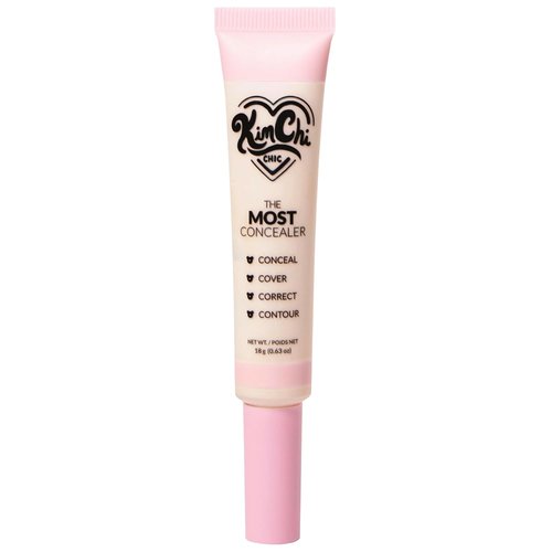 KimChiChic Beauty Full Coverage Concealer - Water Resistant Multi-Use Formula | Matte Satin Finish | 0.63 oz, 01-Ivory
