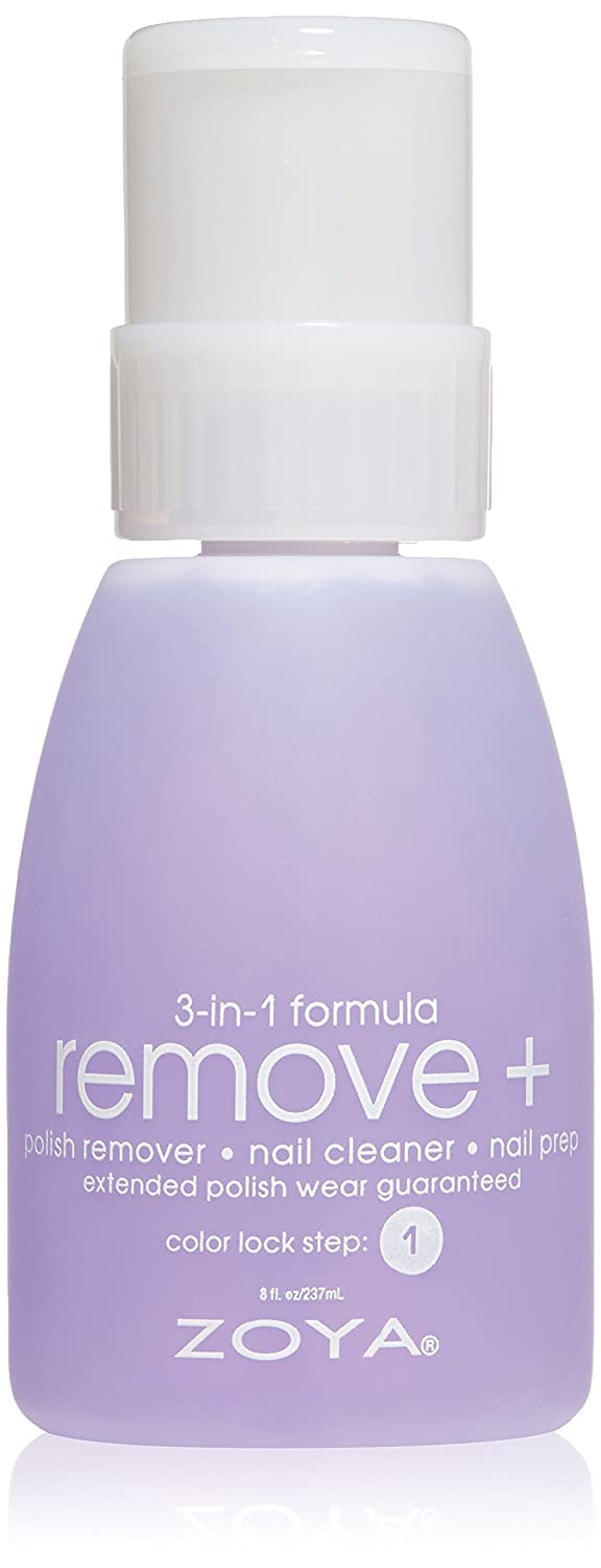 Zoya Remove Plus 3 in 1 Formula - Nail Polish Remover, Cleaner & Prep | 8 Fl Oz