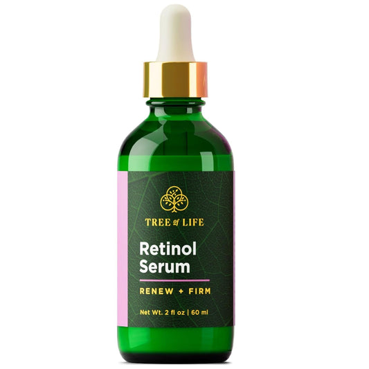 Tree of Life Beauty Retinol Serum - Skin Smoothing Face Oil for Dark Spots & Fine Lines | 2 Fl Oz
