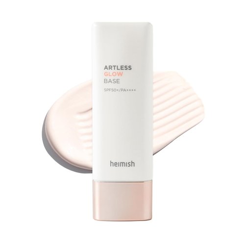 HEIMISH Artless Glow Base - Multipurpose Makeup Primer & Highlighter | Lightweight Hydrating Formula with SPF 50+ - 1.35fl.oz/40ml