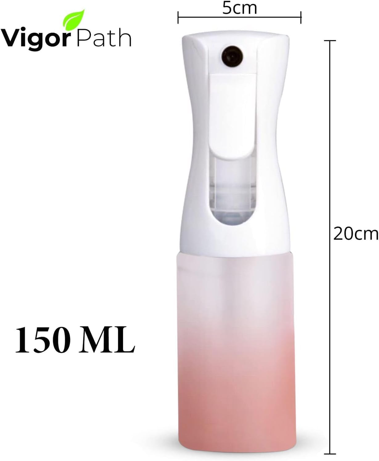 Continuous Water Mister Spray Bottle for Hair - Continuous Spray Nano Fine Mist Sprayer - Empty Spray Bottle - Reusable Beauty Spray Bottle - Cleaning, Hairstyling & Plants - 5oz/150ml (Variety Pack)