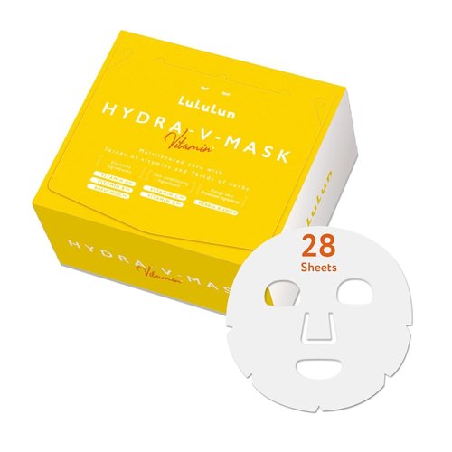 Lululun Vitamin C Face Mask - 28 Sheets for Pore Firming & Even Skin Tone | Hydrating Daily Skincare
