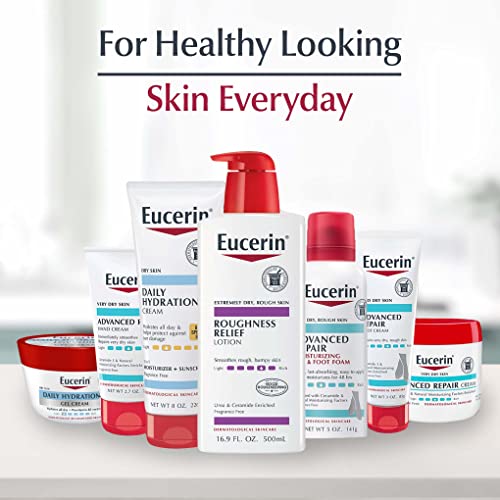 Eucerin Roughness Relief Body Lotion for Extremely Dry, Rough Skin, Urea Enriched Body Moisturizer, 16.9 Fl Oz Bottle
