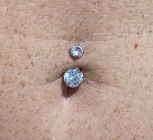 QWALIT Belly Button Piercing Kit Belly Piercing Kit Navel Piercing Kit Stainless Steel