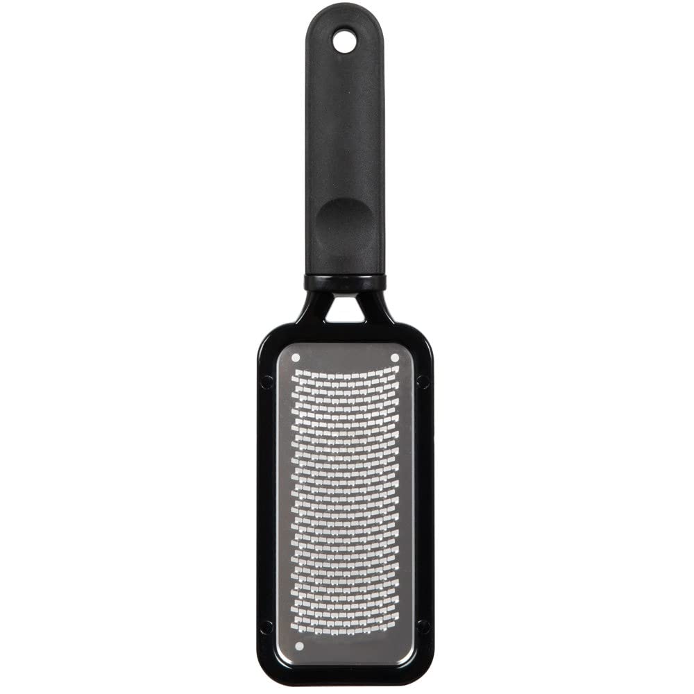 ForPro Professional Collection Premium Stainless Steel Foot Rasp - Colossal Callus Remover & Cracked Heel Smoother, 10.75" L x 2.75" W, Black