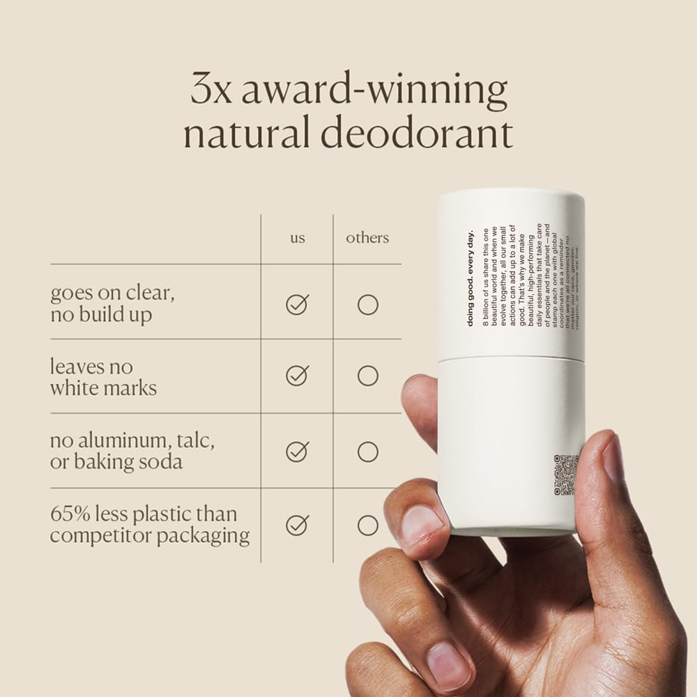 Evolve Together Aluminum-Free Natural Deodorant - Dry Rose, Mandarin & Oud | Soothes Skin, Vegan | 1.69 Oz