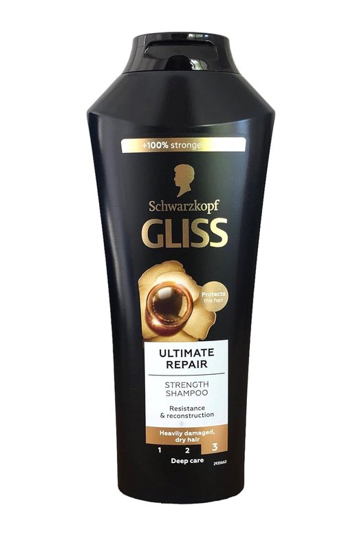 Schwarzkopf Gliss Ultimate Repair Shampoo - 250ml | Deep Nourishment for Damaged Hair