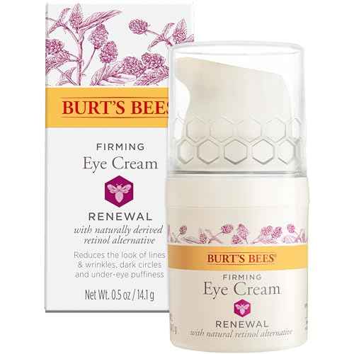 Burt's Bees Renewal Firming Eye Cream With Natural Retinol Alternative, Reduces Appearance of Lines, Wrinkles, Under-Eye Circles and Crow's Feet, 99 Percent Natural Origin Skin Care, 0.5 oz. Bottle