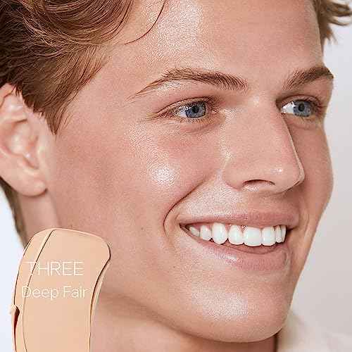 Saie Slip Tint Tinted Moisturizer with SPF 35 - Light Coverage, Glowy Skin Tint & Mineral Sunscreen for Face with Hydrating Hyaluronic Acid - Summer Makeup Essential - Shade Three (1.35 oz)